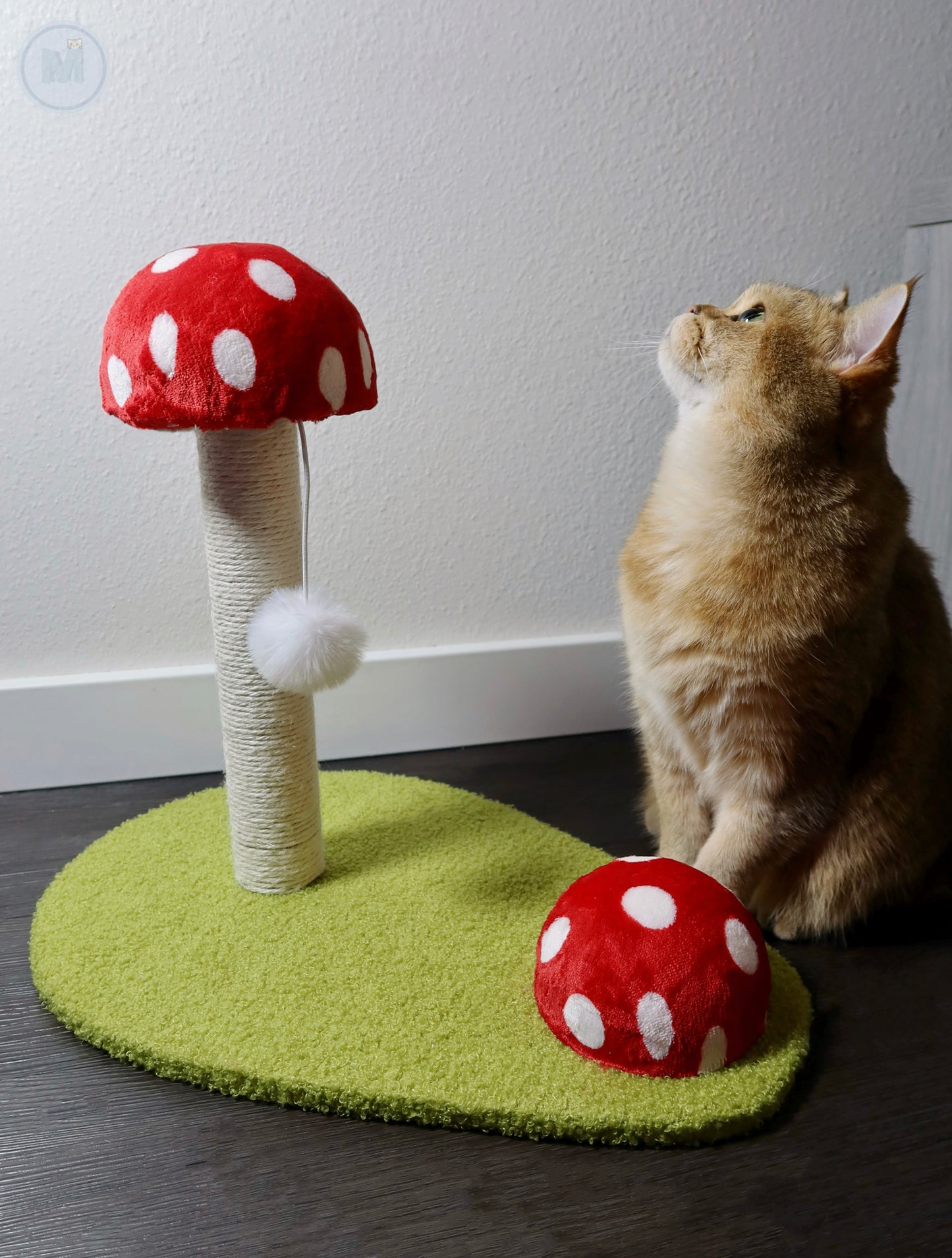Double Mushroom Cat Scratcher