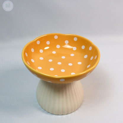 Elevated Mushroom Cat Bowl